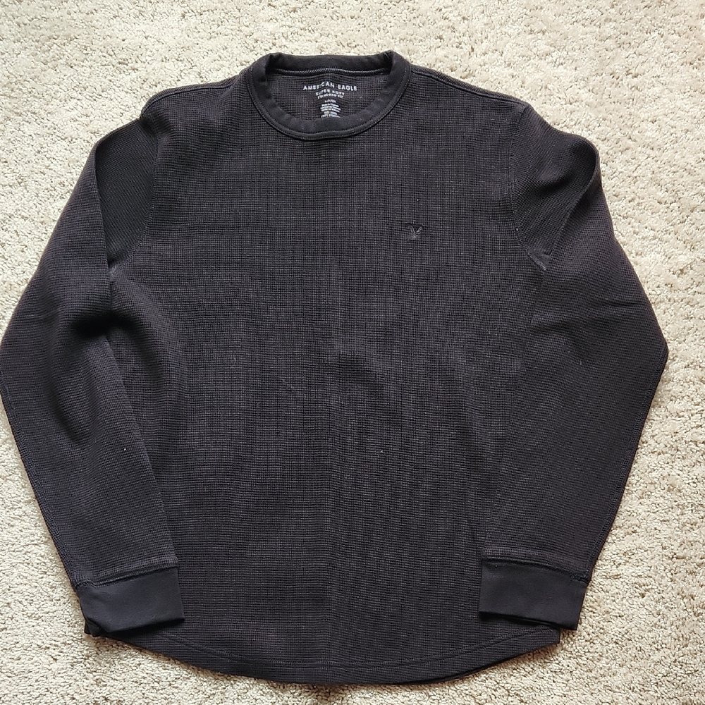 Men's Black Crew Neck Shirt